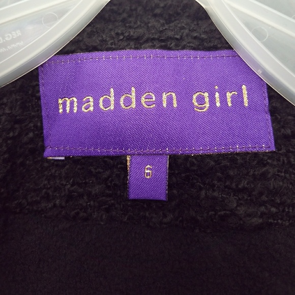 Madden Girl Kids PeaCoat Faux Wool Textured Size6 - Picture 2 of 6